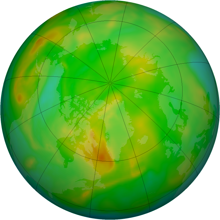 Arctic ozone map for 17 June 2006